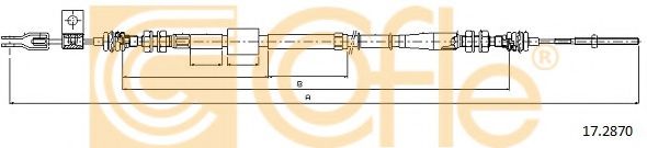 Трос, стояночная тормозная система COFLE 172870