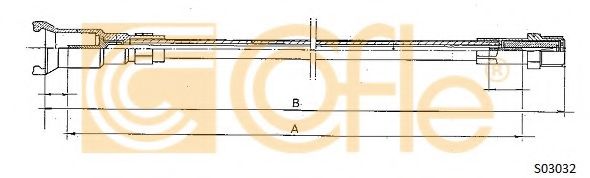 Тросик спидометра COFLE S03032