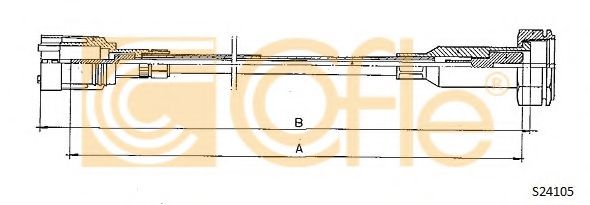 Тросик спидометра COFLE S24105