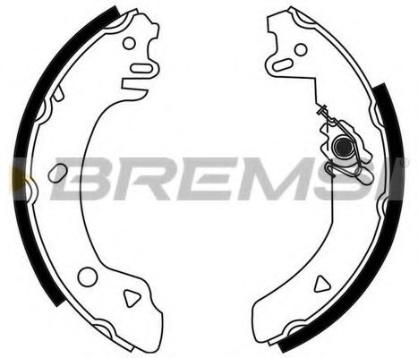 Комплект тормозных колодок BREMSI GF0221