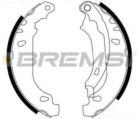 Комплект тормозных колодок BREMSI GF0386