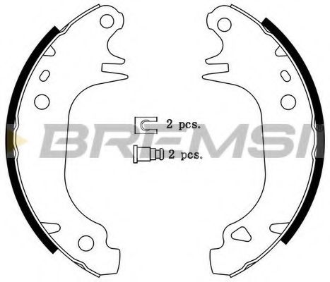 Комплект тормозных колодок BREMSI GF0414