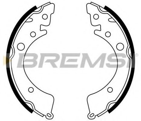 Комплект тормозных колодок BREMSI GF0702