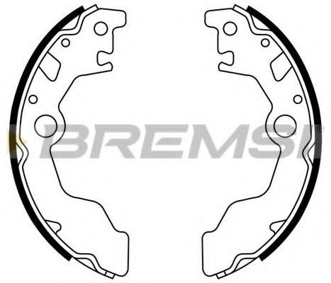 Комплект тормозных колодок BREMSI GF0888