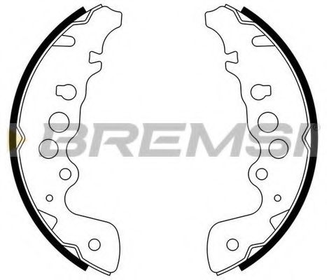 Комплект тормозных колодок BREMSI GF0913