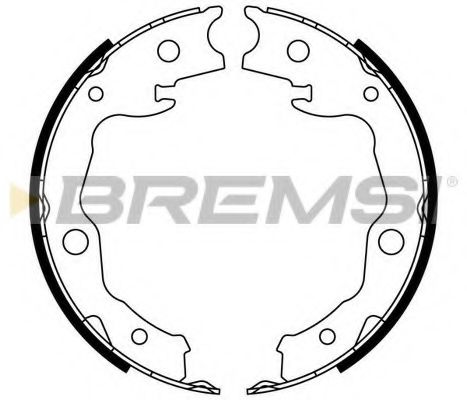 Комплект тормозных колодок, стояночная тормозная система BREMSI GF0976