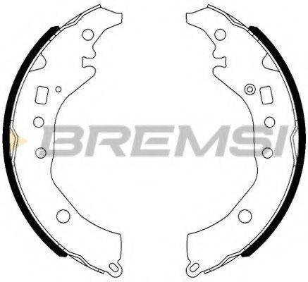 Комплект тормозных колодок BREMSI GF0984