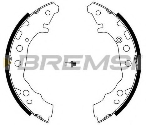 Комплект тормозных колодок BREMSI GF0985