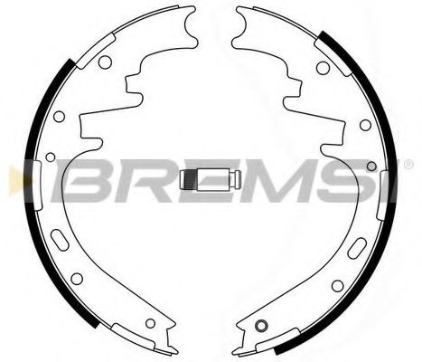 Комплект тормозных колодок BREMSI GF4723