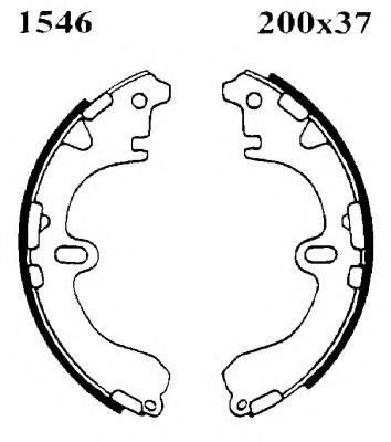 Комплект тормозных колодок BSF 01546