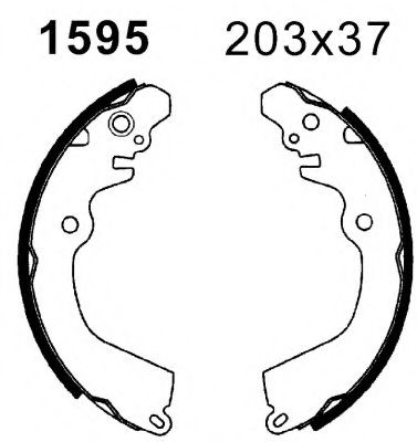 Комплект тормозных колодок BSF 01595