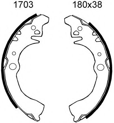 Комплект тормозных колодок BSF 1703