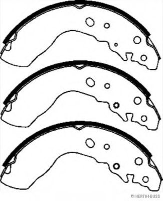 Комплект тормозных колодок HERTH+BUSS JAKOPARTS J3508021