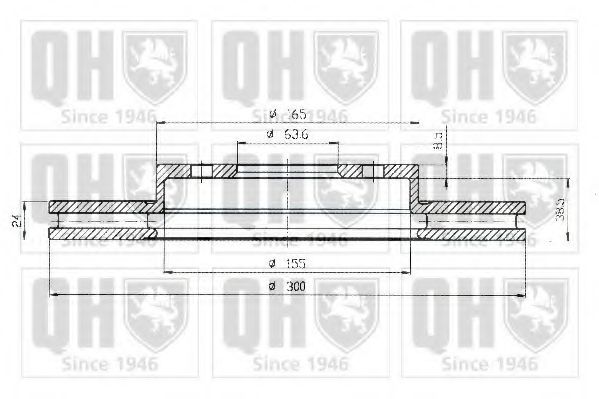 Тормозной диск QUINTON HAZELL BDC5199