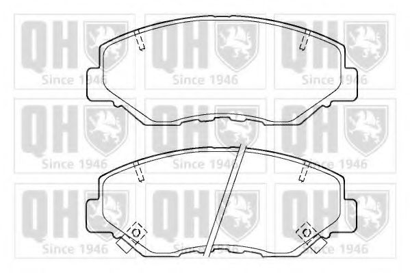 Комплект тормозных колодок, дисковый тормоз QUINTON HAZELL BP1376