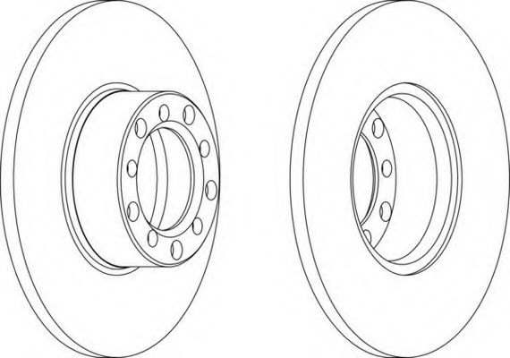 Тормозной диск FERODO DDF071-1
