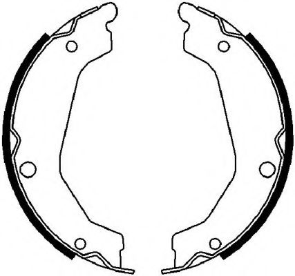 Комплект тормозных колодок, стояночная тормозная система FERODO FSB4020