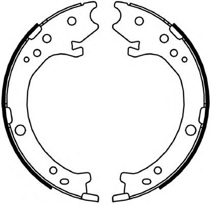 Комплект тормозных колодок, стояночная тормозная система FERODO FSB4043
