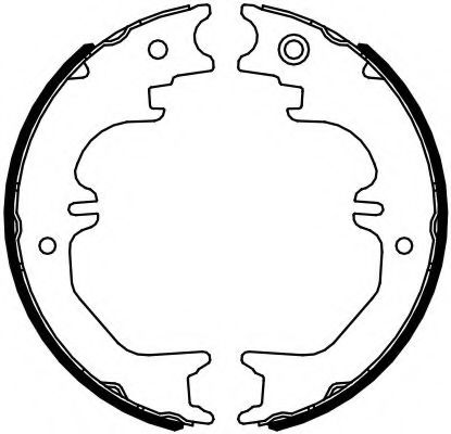 Комплект тормозных колодок, стояночная тормозная система FERODO FSB4125