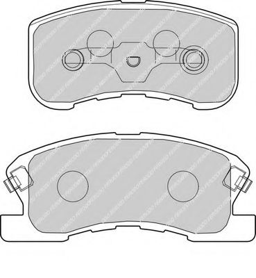 Комплект тормозных колодок, дисковый тормоз FERODO FDB1501