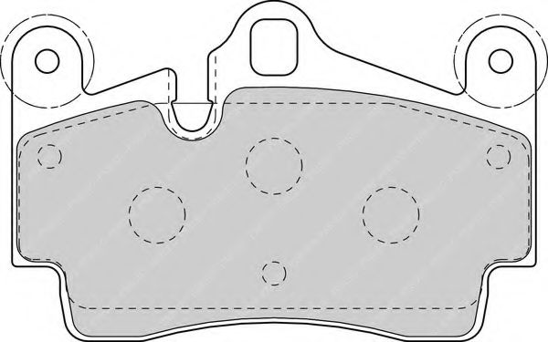 Комплект тормозных колодок, дисковый тормоз FERODO FDB1627