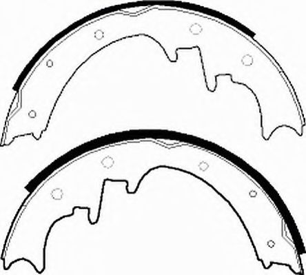 Комплект тормозных колодок FERODO FSB524