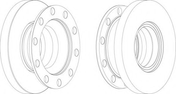 Тормозной диск FERODO FCR337A