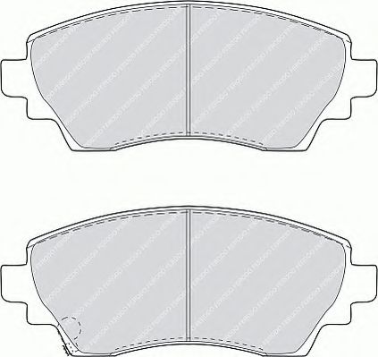 Комплект тормозных колодок, дисковый тормоз FERODO FSL1391