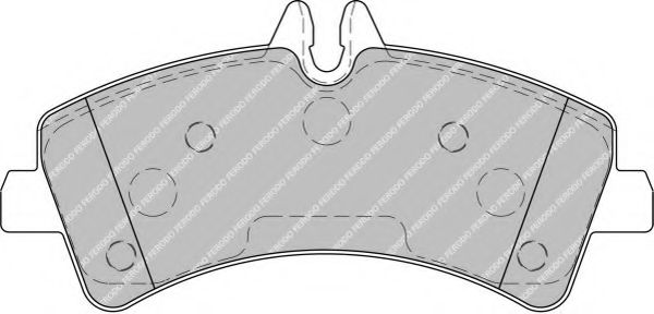 Комплект тормозных колодок, дисковый тормоз FERODO FSL1779