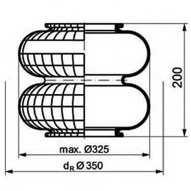 Кожух пневматической рессоры PE Automotive 084.006-10A