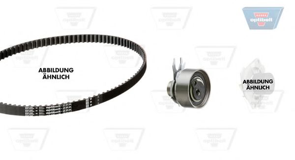 Водяной насос + комплект зубчатого ремня OPTIBELT KT 1075 W2