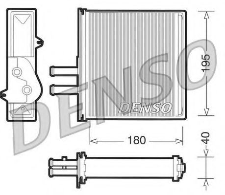 Теплообменник, отопление салона DENSO DRR09060