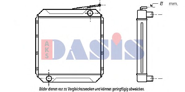 Радиатор, охлаждение двигателя AKS DASIS ME2003