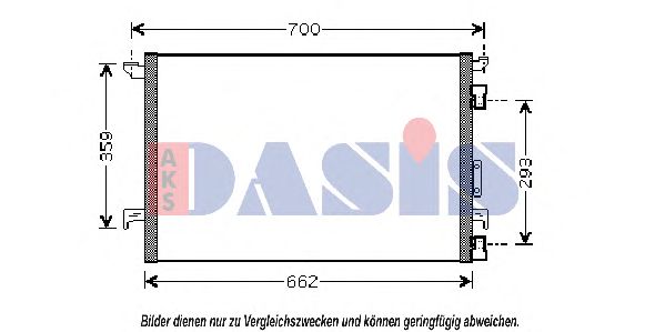 Конденсатор, кондиционер AKS DASIS 152009N