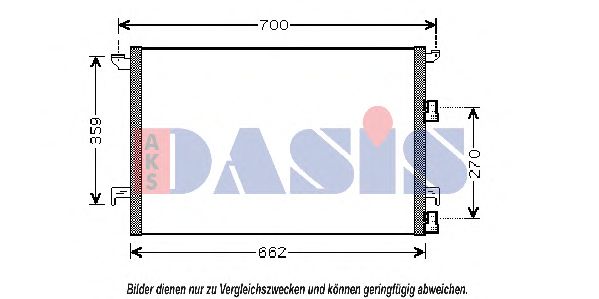 Конденсатор, кондиционер AKS DASIS 192001N