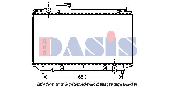 Радиатор, охлаждение двигателя AKS DASIS 210111N