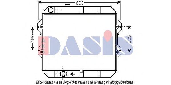 Радиатор, охлаждение двигателя AKS DASIS 212002N