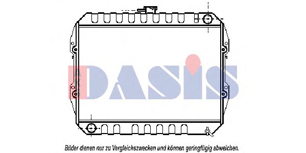 Радиатор, охлаждение двигателя AKS DASIS 240040N