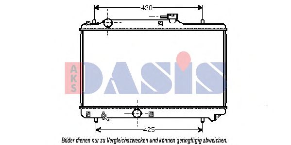 Радиатор, охлаждение двигателя AKS DASIS 320390N