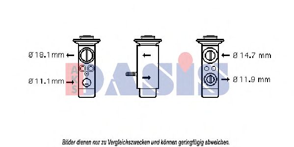 Расширительный клапан, кондиционер AKS DASIS 840174N