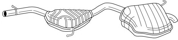 Глушитель выхлопных газов конечный AKS DASIS SG16668