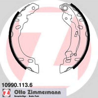 Комплект тормозных колодок ZIMMERMANN 10990.113.6