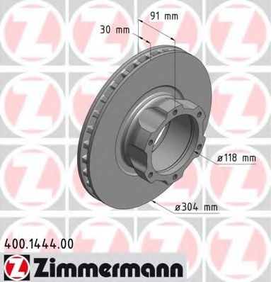 Тормозной диск ZIMMERMANN 400.1444.00