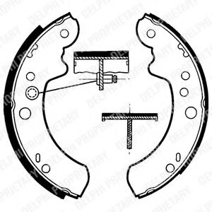 Комплект тормозных колодок DELPHI LS1313