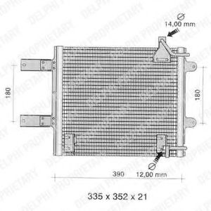 Конденсатор, кондиционер DELPHI TSP0225373