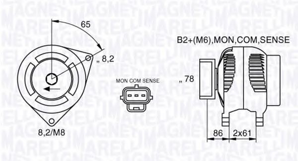 Генератор MAGNETI MARELLI 063377413010