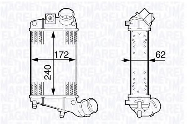 Интеркулер MAGNETI MARELLI 351319202770