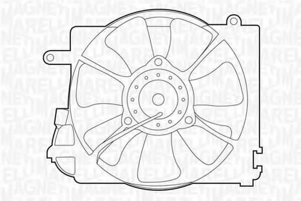 Вентилятор, охлаждение двигателя MAGNETI MARELLI 069422294010