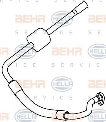 Трубопровод высокого / низкого давления, кондиционер BEHR HELLA SERVICE 9GS 351 337-701