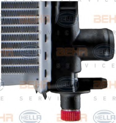 Радиатор, охлаждение двигателя BEHR HELLA SERVICE 8MK376713051